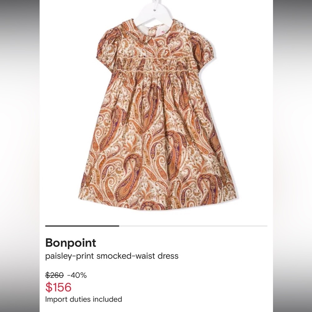 Bonpoint baby girl dress